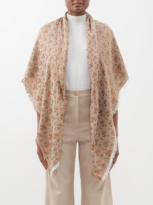Max Mara - Fianco Shawl - Womens - Brown Multi