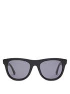Matchesfashion.com Bottega Veneta - D Frame Acetate Sunglasses - Womens - Black Grey