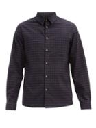 Matchesfashion.com A.p.c. - Vico Checked Cotton-twill Shirt - Mens - Navy