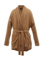 Matchesfashion.com Denis Colomb - Belted Cashmere Cardigan - Mens - Walnut