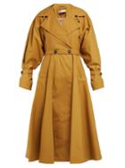 Matchesfashion.com Palmer//harding - Double Breasted Cotton Trench Coat - Womens - Beige