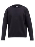 Mens Rtw Raey - Crew-neck Wool-blend Sweater - Mens - Dark Navy