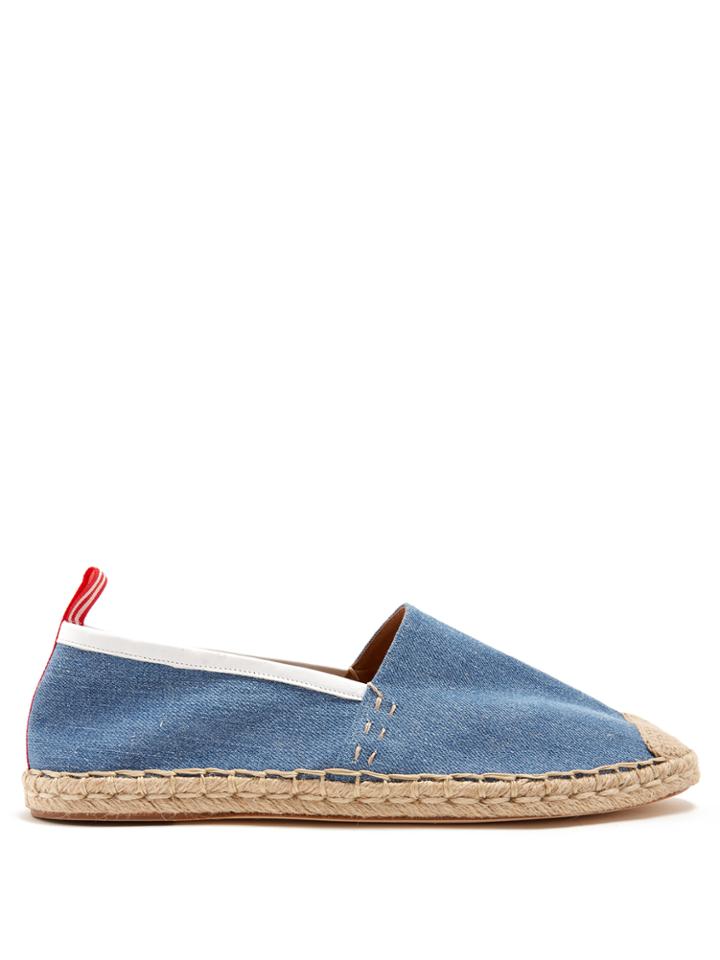 Acne Studios Jose Cotton-denim Espadrilles