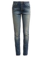 Matchesfashion.com Saint Laurent - Mid Rise Skinny Jeans - Womens - Denim