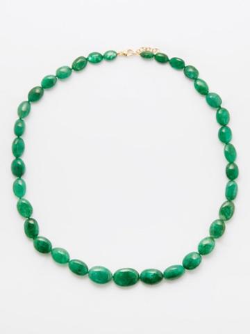 Jia Jia - Arizona Candy Emerald & 14kt Gold Necklace - Womens - Green