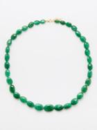 Jia Jia - Arizona Candy Emerald & 14kt Gold Necklace - Womens - Green