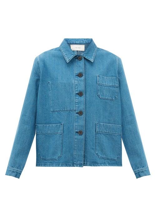 Matchesfashion.com The Row - Kurt Patch-pocket Denim Jacket - Womens - Mid Blue