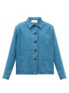 Matchesfashion.com The Row - Kurt Patch-pocket Denim Jacket - Womens - Mid Blue