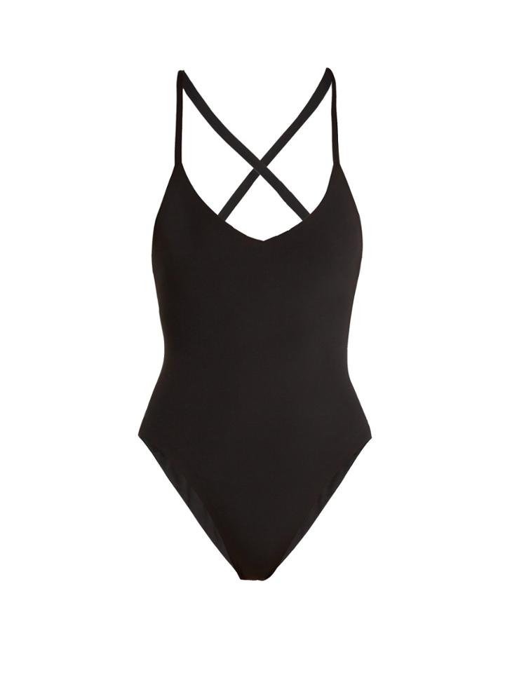 Dos Gardenias Darkstar Cross-back Swimsuit
