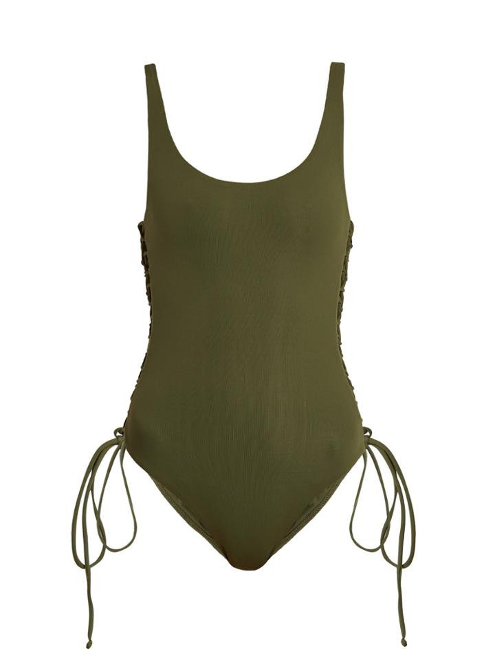 Melissa Odabash Cuba Lace-side Scoop-neck Swimsuit