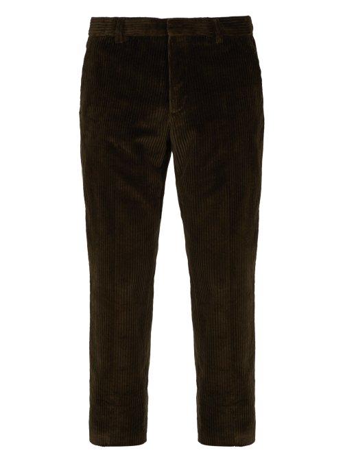 Matchesfashion.com Joseph - Ernest Cotton Blend Corduroy Trousers - Mens - Khaki