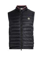 Moncler Maglia Cotton-jersey And Nylon Down Gilet