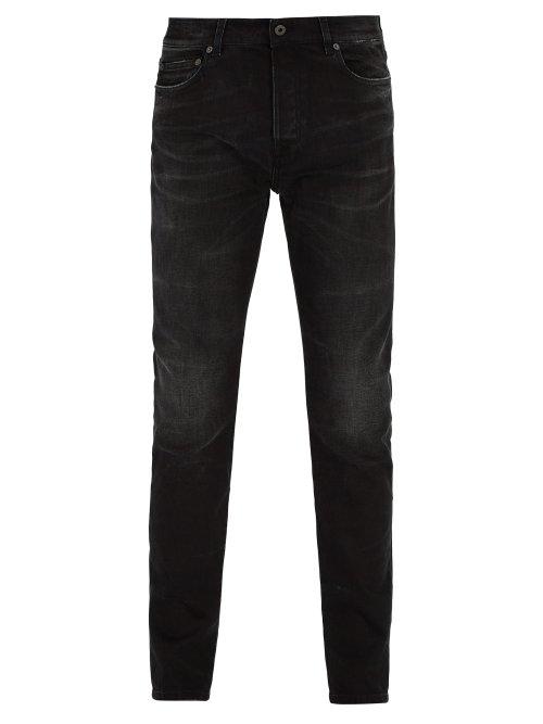 Matchesfashion.com Valentino - Stonewashed Slim Fit Jeans - Mens - Black