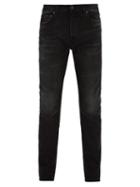 Matchesfashion.com Valentino - Stonewashed Slim Fit Jeans - Mens - Black
