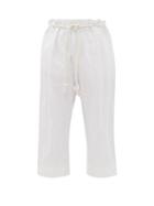 Matchesfashion.com Toogood - The Stonemason Cropped Cotton Trousers - Womens - Ivory