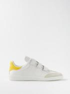 Isabel Marant - Beth Velcro-strap Leather And Suede Trainers - Womens - Yellow White