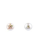 Carolina Bucci Diamond, Sapphires, Topaz & Pearl Earrings