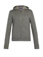 Matchesfashion.com Ralph Lauren Purple Label - Herringbone Jersey Hooded Sweatshirt - Mens - Grey