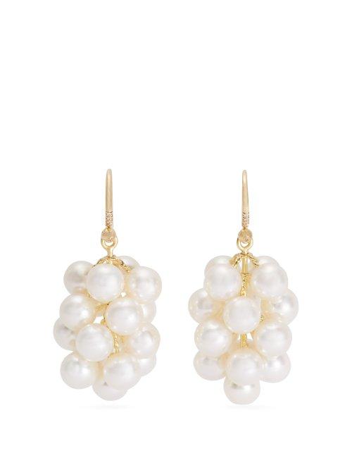 Matchesfashion.com Irene Neuwirth - Akoya Pearl And Yellow Gold Earrings - Womens - Pearl