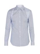 Alexander Mcqueen Brad Pitt Harness Striped Cotton-poplin Shirt