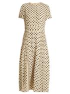 Burberry Corin Polka-dot Print Silk Dress