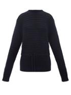 Raey - Recycled-cashmere Crochet Crew-neck Jumper - Womens - Navy