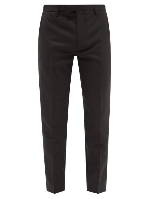 Sfr - Harvey Slim-leg Twill Trousers - Mens - Black