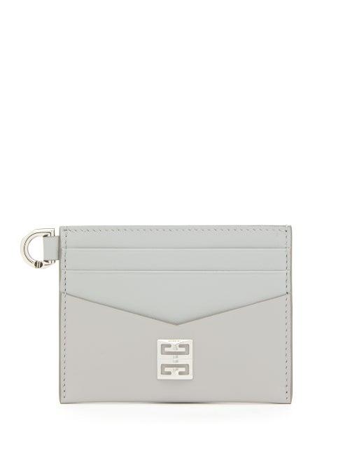 Givenchy - 4g Leather Cardholder - Womens - Grey