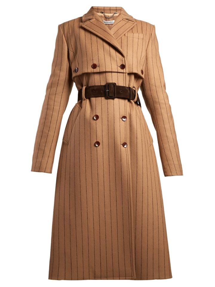 Altuzarra Higgins Pinstriped Double-breasted Coat