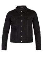 Matchesfashion.com Saint Laurent - Point Collar Denim Jacket - Mens - Black