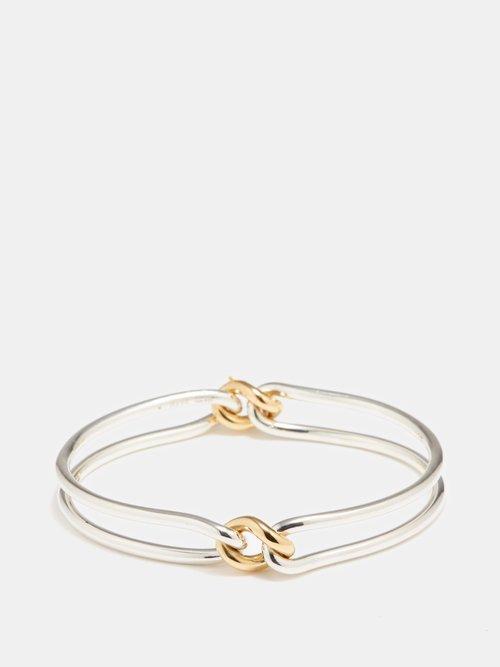 Maor - Unity 18kt Gold Bracelet - Mens - Silver Gold