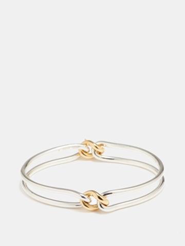 Maor - Unity 18kt Gold Bracelet - Mens - Silver Gold