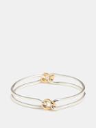 Maor - Unity 18kt Gold Bracelet - Mens - Silver Gold