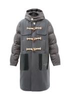 Undercover - Hooded Wool Duffel Coat - Mens - Grey