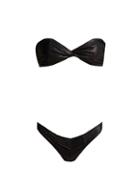 Matchesfashion.com Lisa Marie Fernandez - Alexia Twisted Bikini Set - Womens - Black