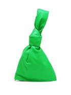 Matchesfashion.com Bottega Veneta - Bv Mini Twist Knotted Leather Pouch - Womens - Green