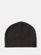 Balenciaga - Logo-jacquard Cotton-knit Beanie Hat - Mens - Black