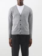 Allude - Patch-pocket Cashmere Cardigan - Mens - Light Grey