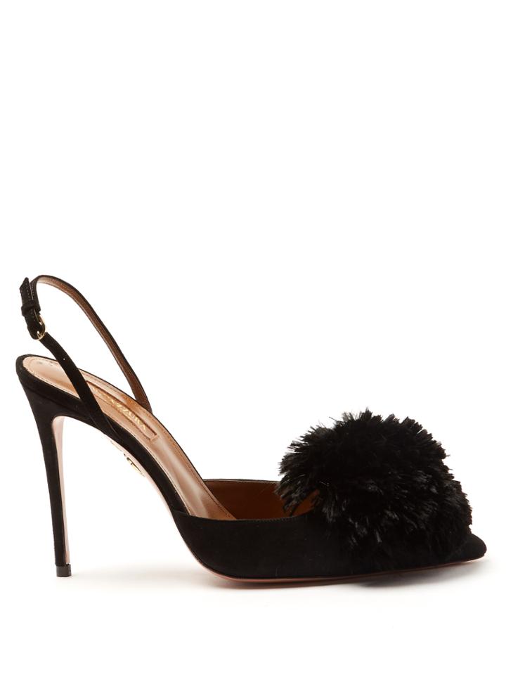Aquazzura Powder Puff Suede Pumps