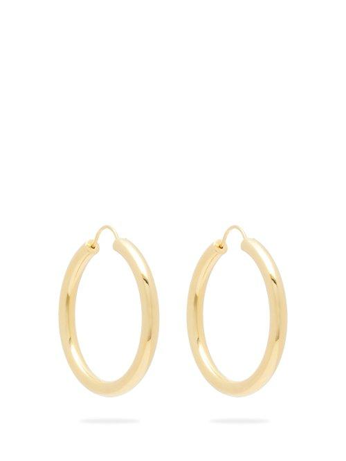Matchesfashion.com Theodora Warre - Gold Plated Hoop Earrings - Womens - Gold