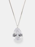 Completedworks - Cubic Zirconia & Recycled Sterling-silver Necklace - Womens - Clear Multi