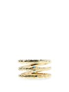 Matchesfashion.com Gucci - Ouroboros Triple Band 18kt Gold & Turquoise Ring - Womens - Gold