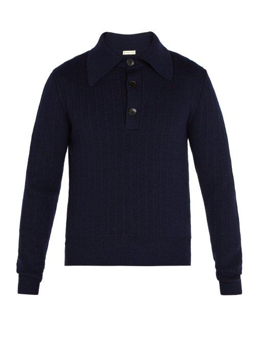 Matchesfashion.com Etro - Wool Knit Sweater - Mens - Blue