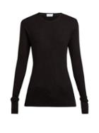 Matchesfashion.com Raey - Crew Neck Fine Rib Cashmere Sweater - Womens - Black