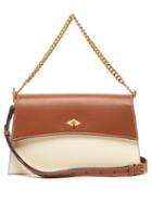 Matchesfashion.com Mtier - Roma Small Leather Shoulder Bag - Womens - White Multi