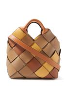 Loewe - Surplus Small Woven-leather Bag - Womens - Tan Multi