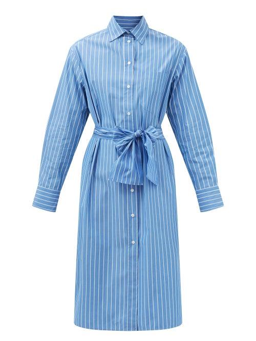 Weekend Max Mara - Katanga Shirt Dress - Womens - Light Blue