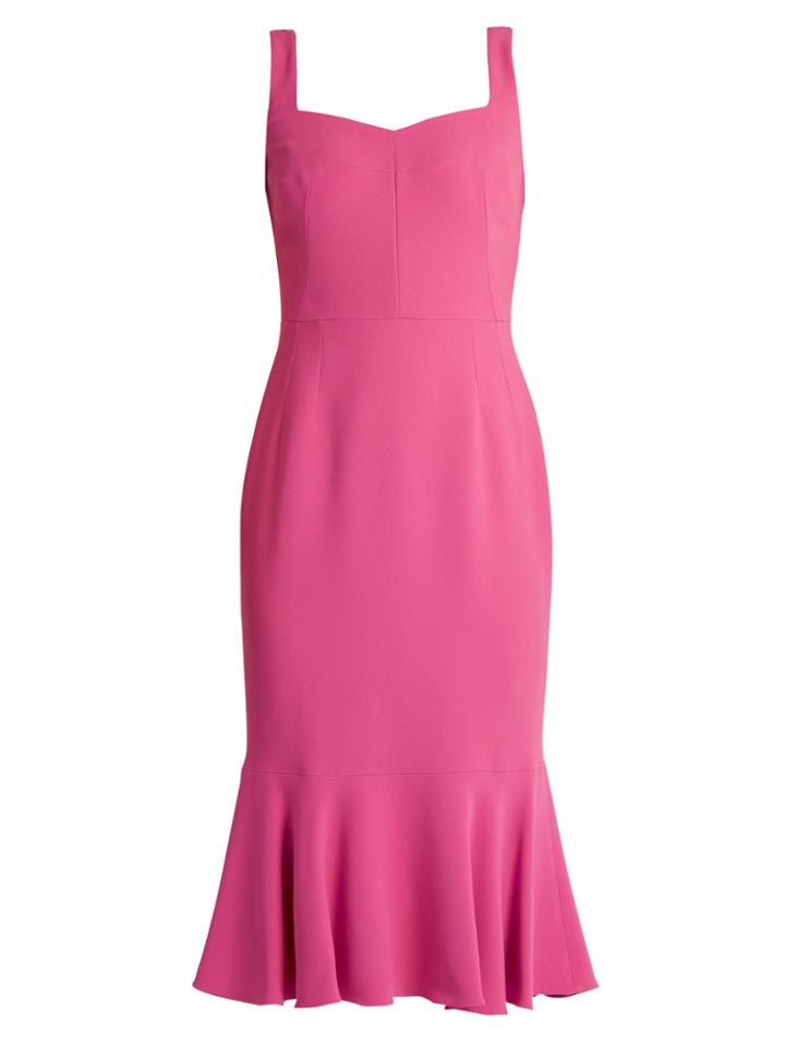 Dolce & Gabbana Sweetheart-neck Cady Midi Dress