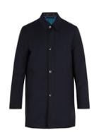 Matchesfashion.com Paul Smith - Detachable Lining Wool Blend Coat - Mens - Navy