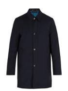 Matchesfashion.com Paul Smith - Detachable Lining Wool Blend Coat - Mens - Navy